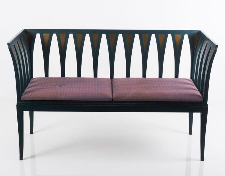 Bild 2 zu Objekt, 'Blue' bench, armchair and table, 1929, Eliel Saarinen, Adelta Oy, Finnland, 131B 263